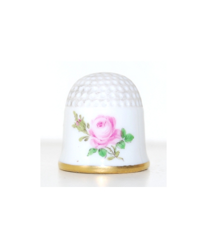 Pink rose with gold rim