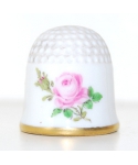 Pink rose with gold rim