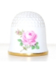 Pink rose with gold rim