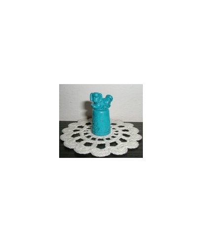 Turquoise dog