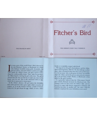 Fitcher's Bird - certificate