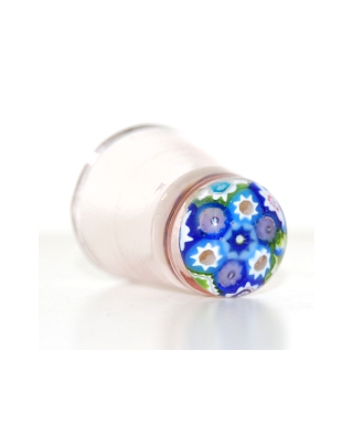 Heather glass millefiori thimble