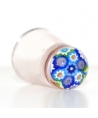 Light heather glass millefiori thimble