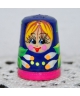 Navy-blue with pink doll