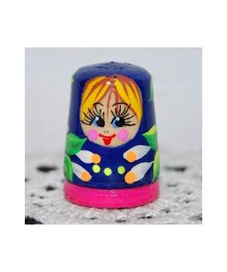 Navy-blue with pink doll