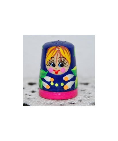 Navy-blue with pink doll
