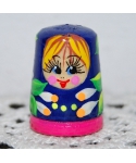 Navy-blue with pink doll