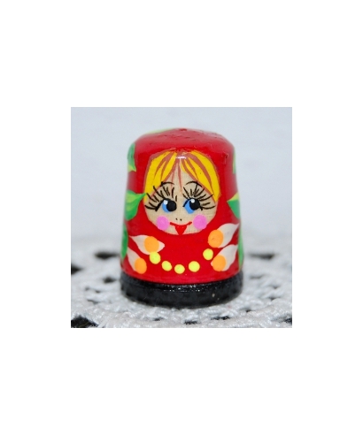 Matrioszka czerwona blondynka