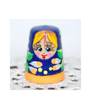 Navy-blue with orange doll