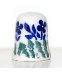 Bolesławiec blue flowers VII