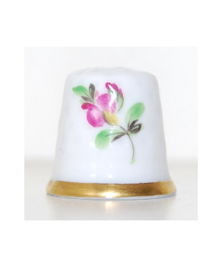 Blue and pink flower Herend