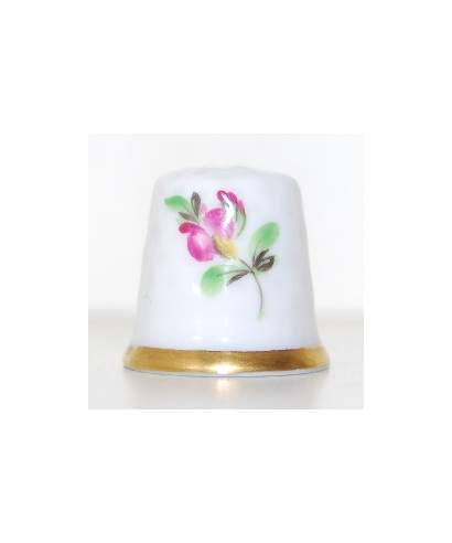 Blue and pink flower Herend
