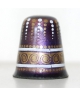 Enameled violet and gold
