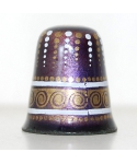 Enameled violet and gold
