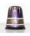 Enameled violet and gold