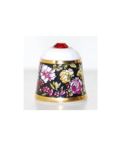 Black with flowers