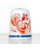 Red floral Delft
