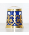 Minton navy-blue with golden pattern