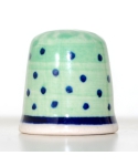 Brzeg green with polka dots