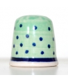 Brzeg green with polka dots