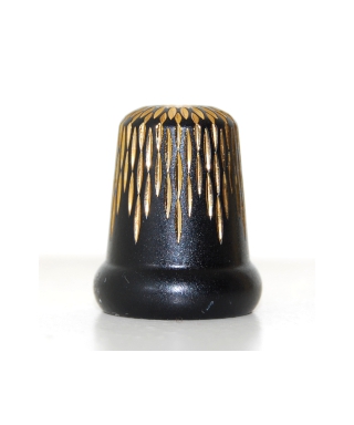 Black with golden spots