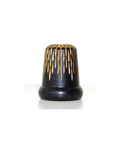 Black with golden spots