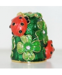 Ladybugs and clover