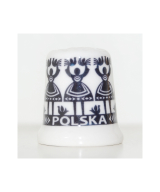 Folk naparstek - wzór kurpiowski