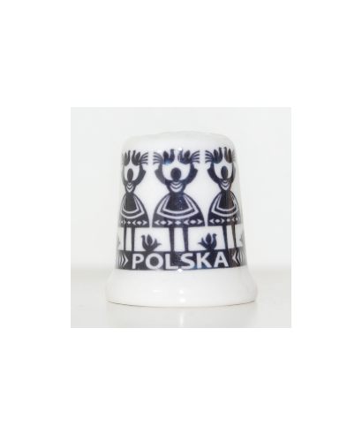 Folk thimble - Kurpie pattern