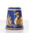 Navy-blue with swan