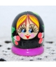 Round black doll