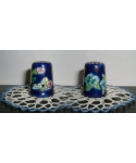 Painted blue flowers