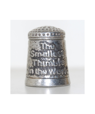 The smallest thimble in the world