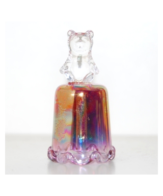 Glass with teddy bear
