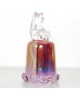 Glass with teddy bear