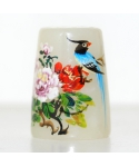 Green jade with birdie