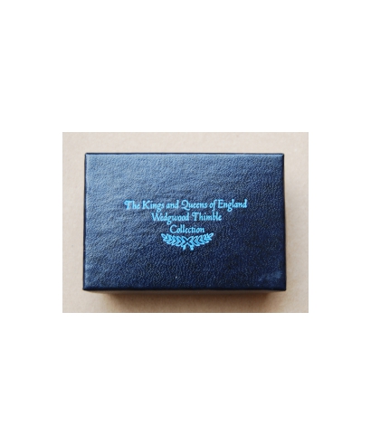 Wedgwood - pudełko (The Kings and Queens of England Wedgwood Thimble Collection)
