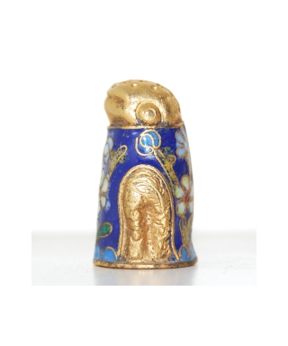 Niebieska żaba cloisonne