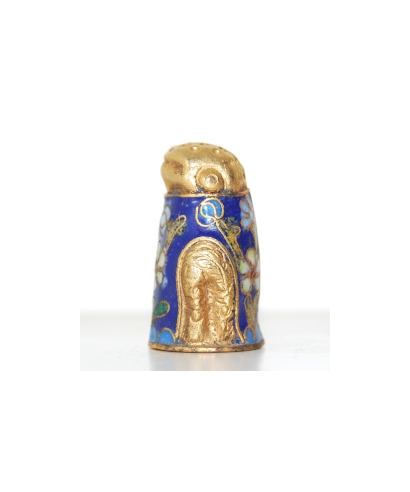 Niebieska żaba cloisonne