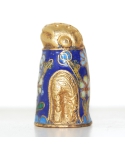 Niebieska żaba cloisonne