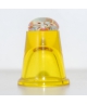 Yellow glass millefiori thimble