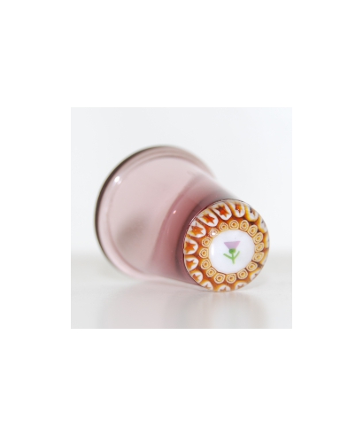Heather glass millefiori thimble