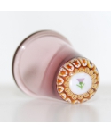 Heather glass millefiori thimble - thistle