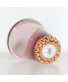Heather glass millefiori thimble - thistle