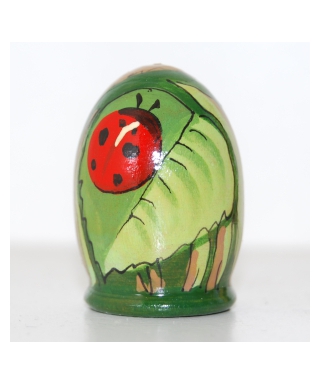 Ladybug and mushrooms