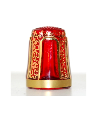 Red with ornament