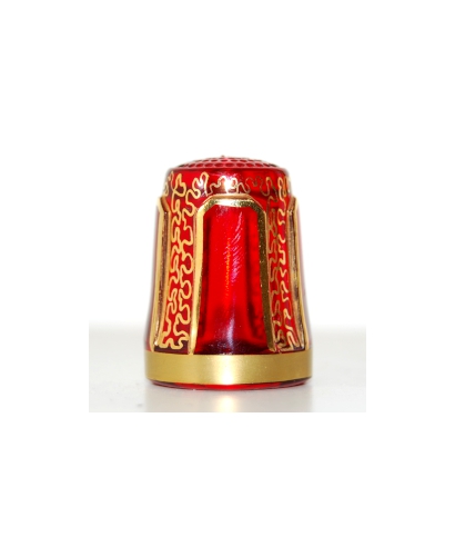 Red with ornament
