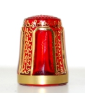 Red with ornament