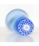 Blue glass millefiori thimble 25