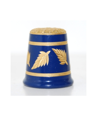 Navy-blue with golden leaves